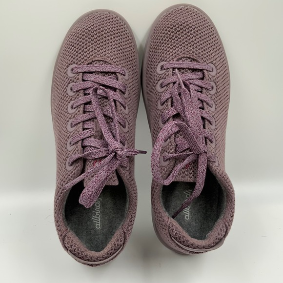 Allbirds Women's Wool Knit Sneakers Shoes Purple Size W10 - Picture 6 of 8